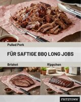FRITZTOWN Butcher Paper Deluxe Pink 44cm x 50m Rolle | Lebensmittelsicher | Kraftpapier Grillpapier | Ideal für BBQ, Smoken, Räuchern und Fleischverpackung